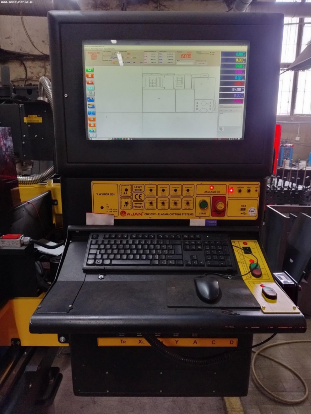 Wycinarka CNC AJAN - system cięcia plazmowego